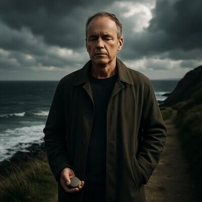 Eine Person findet nach au&szlig;en hin Ruhe, w&auml;hrend sie sich innerlich zentriert.