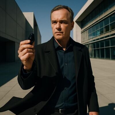 Eine Person steht in einer urbanen Umgebung und h&auml;lt Obsidian als Anker f&uuml;r Abgrenzung und Gelassenheit.