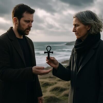 Zwei Menschen nutzen das Ankh als Symbol f&uuml;r Neuanfang und Orientierung.