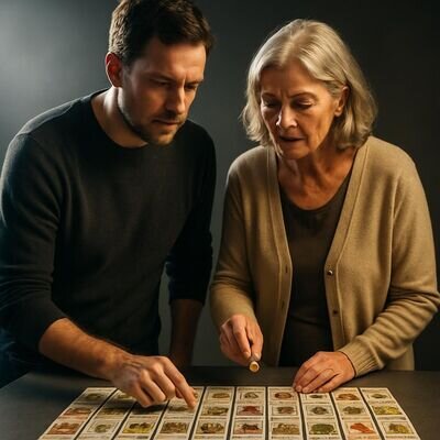 Grosse Tafel (Lenormand): Schritt-fuer-Schritt