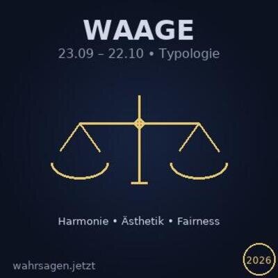 Typologie Sternzeichen Waage