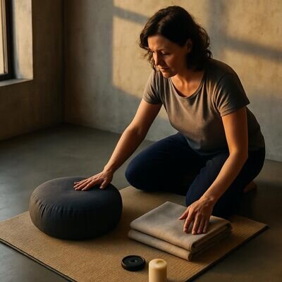 Meditationskissen und Set-up (Guide)