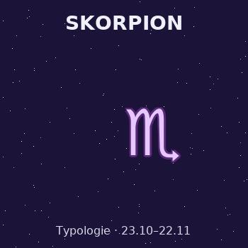 Typologie Sternzeichen Skorpion
